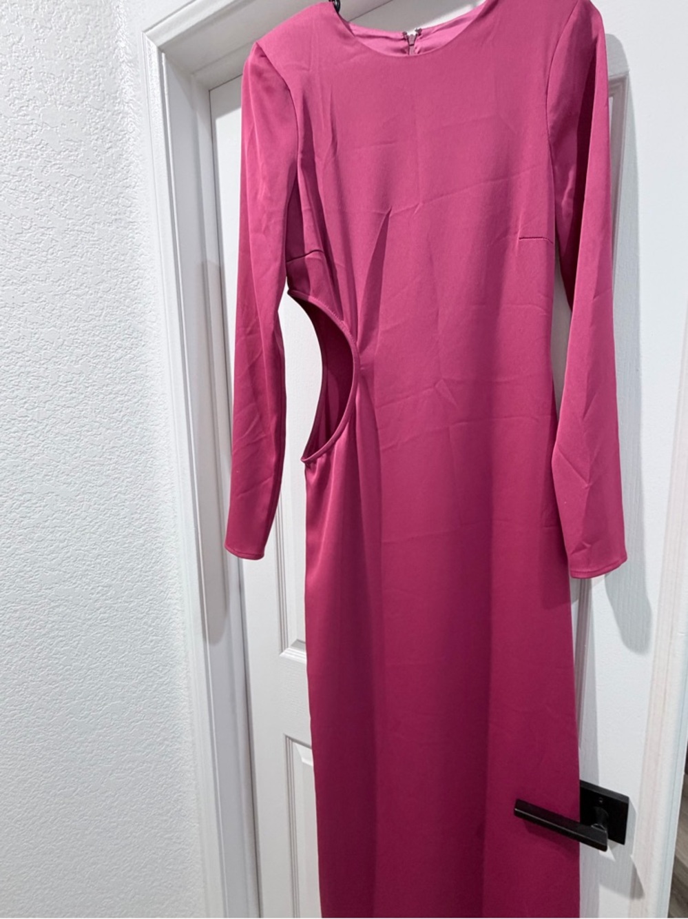 Dress pink satin